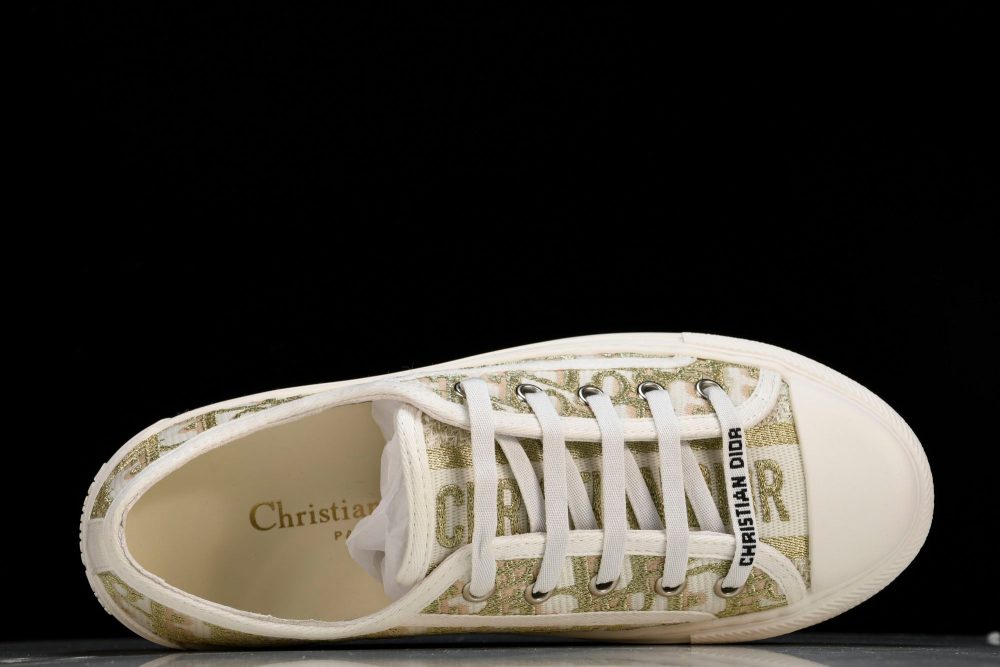 D1or Walk'N'D1or Platform Sneaker 'Oblique Gold' - Image 4