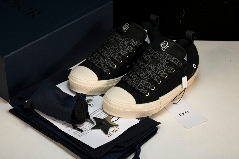 D1or B23 Skater Low x ERL 'Black Canvas' - Image 20