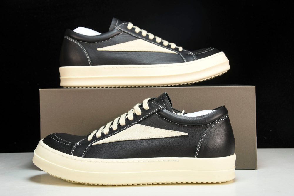Rick Owens Vintage Sneaks 'Black' - Image 24