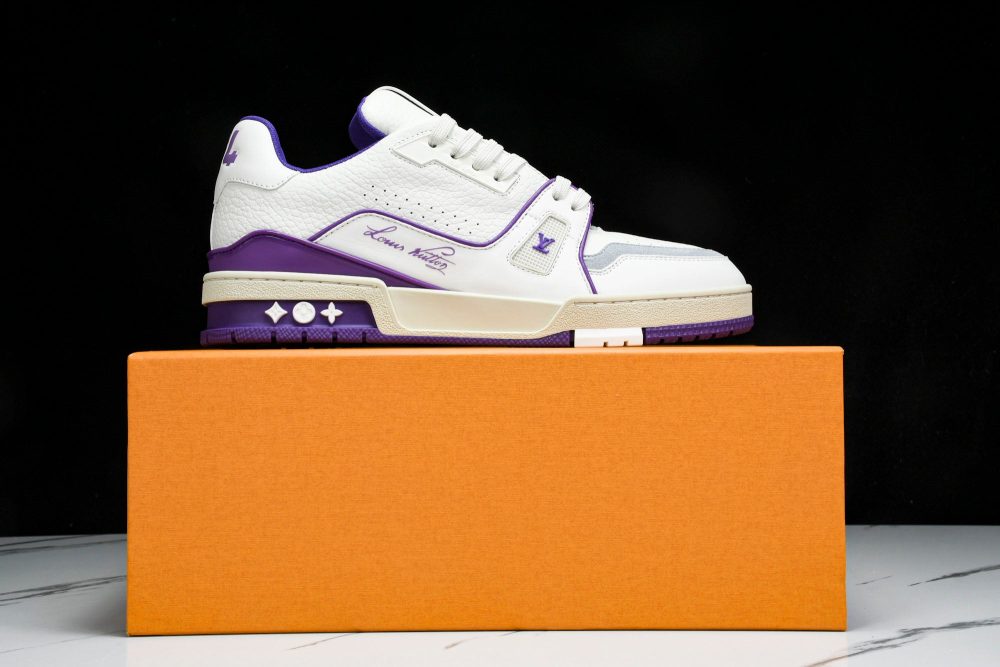 Louis Vuittоп Trainer Low 'Signature White Violet' - Image 24