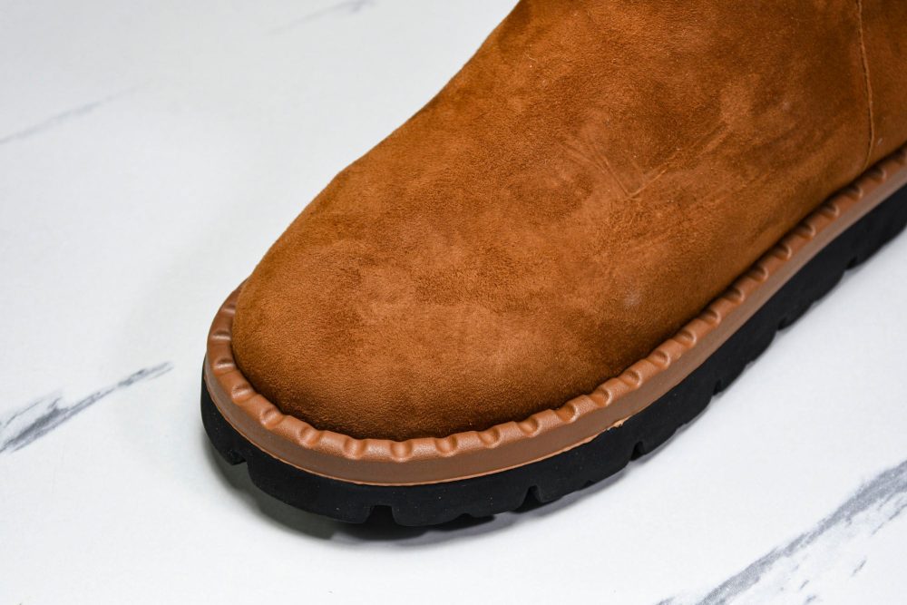 Prada Suede Booties 'Brown' - Image 9