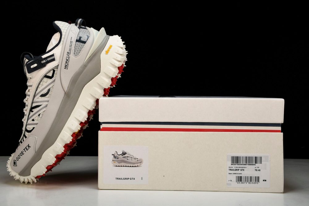 Moncler Trailgrip GTX 'White Grey' - Image 25