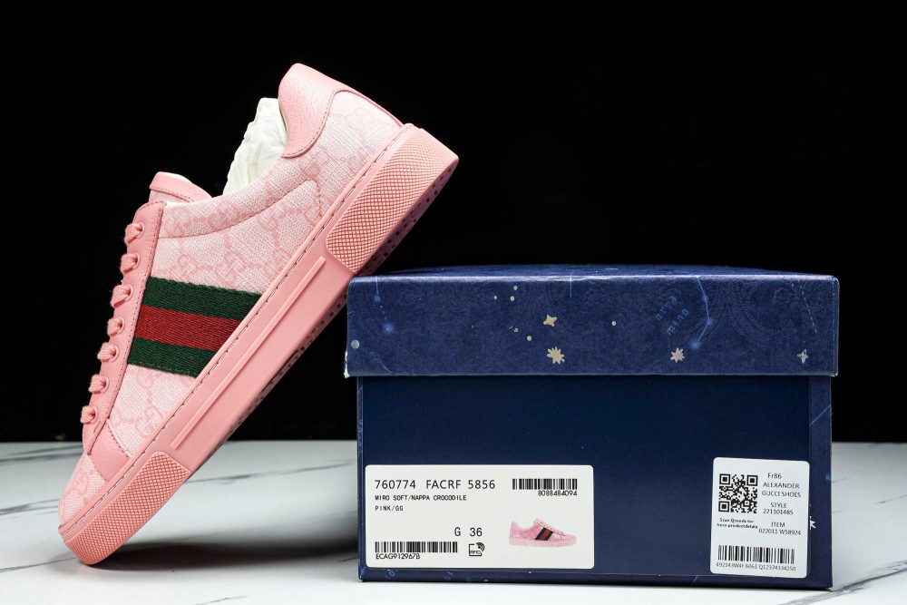 Guссi Ace Web 'Pink Monogram' - Image 23