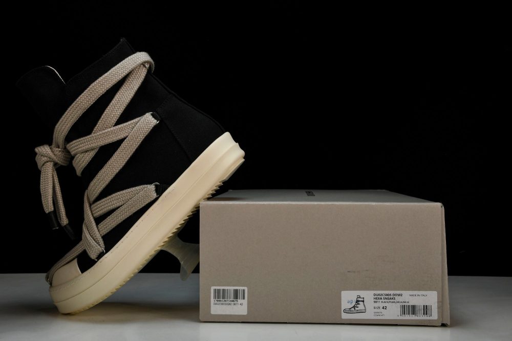 Rick Owens DRKSHDW Hexa High 'Black Pearl' - Image 23