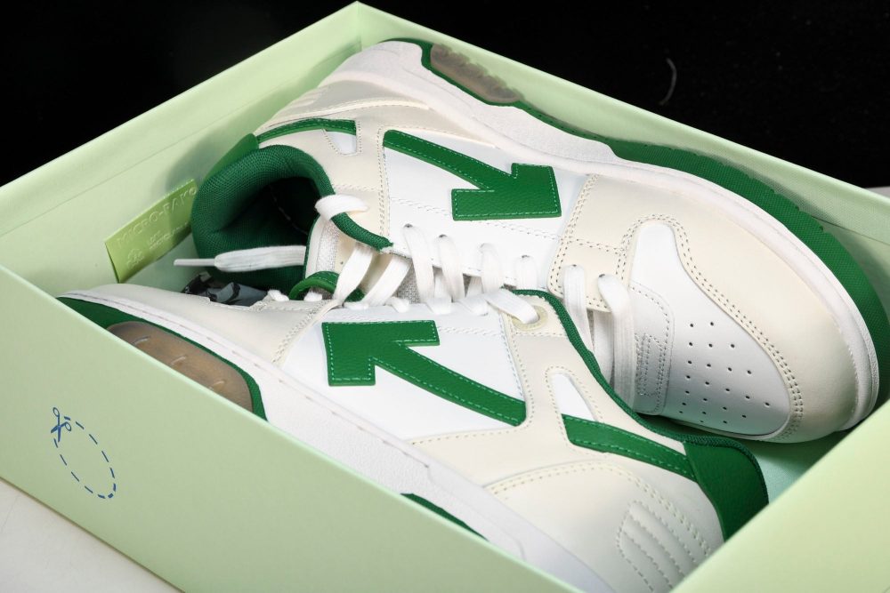 Off-White Out Of Office OOO Low Top 'White Green' - Image 24