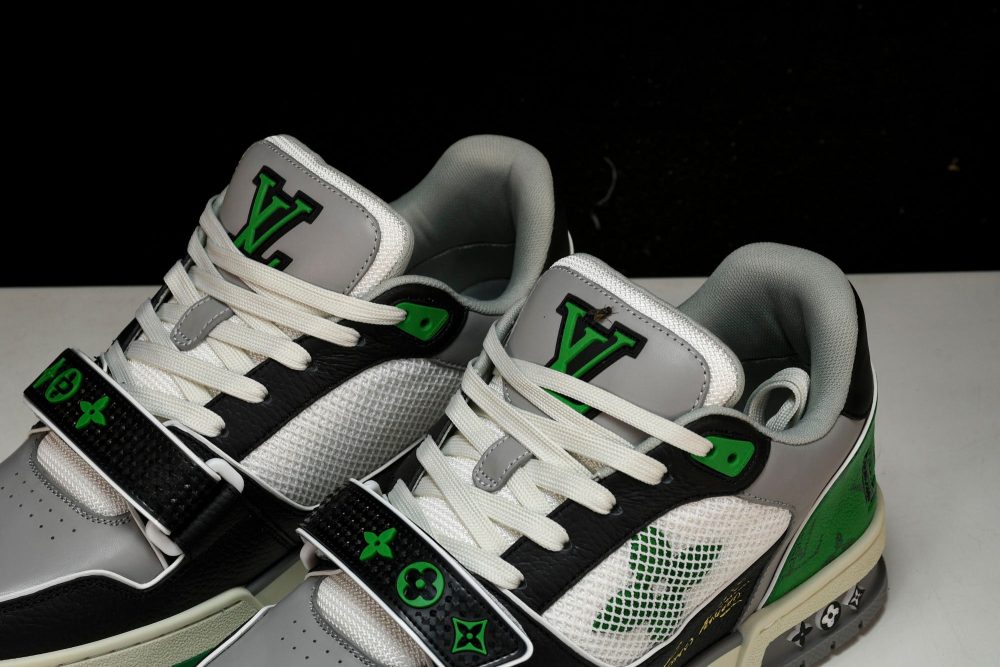Louis Vuittоп Trainer Low Velcro Strap 'Green Black' - Image 21