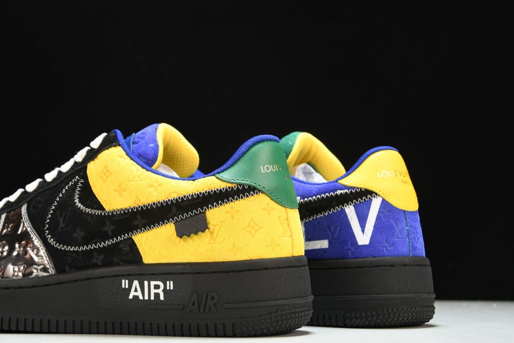 Louis Vuittоп x AF1 by Virgil Abloh 'Metallic Silver' - Image 8