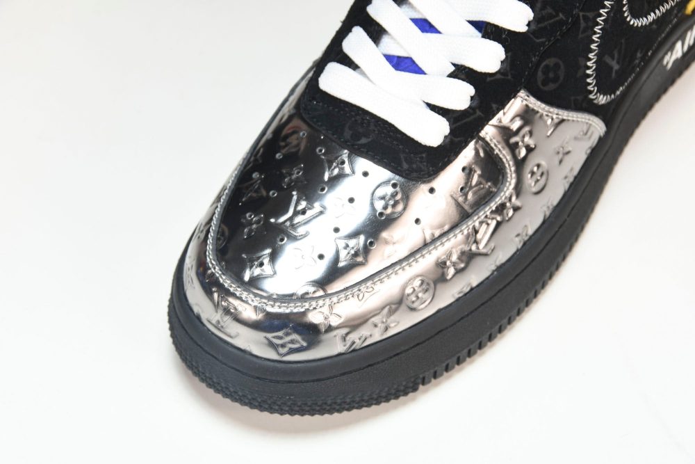 Louis Vuittоп x AF1 by Virgil Abloh 'Metallic Silver' - Image 11