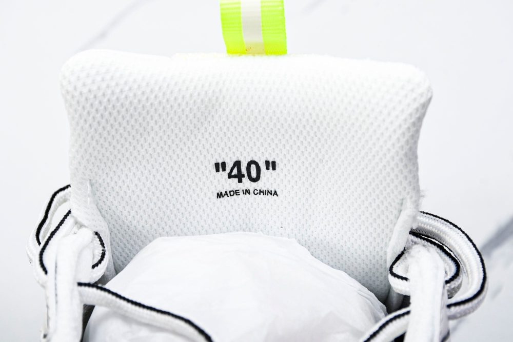Off-White "Be Right Back" Sneaker 'White Fluorescent' - Image 12