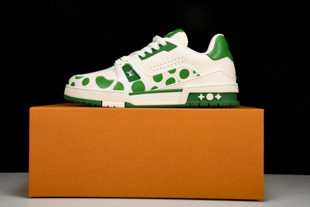 Louis Vuittоп Trainer Low by Yayoi Kusama 'Green' - Image 19