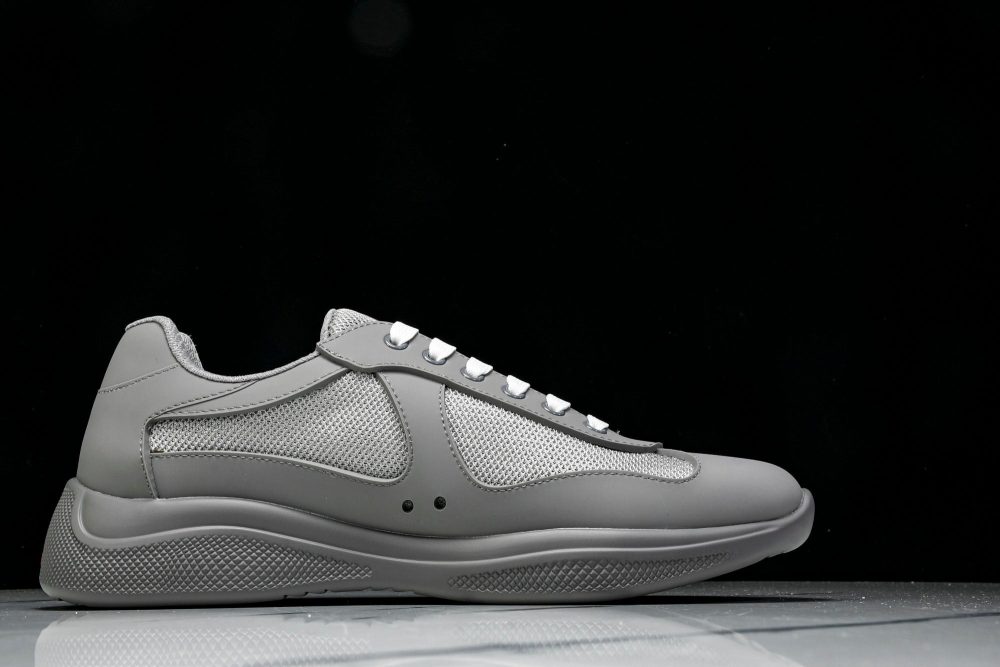Prada America's Cup Sneaker Soft Rubber 'Steel Grey' - Image 3