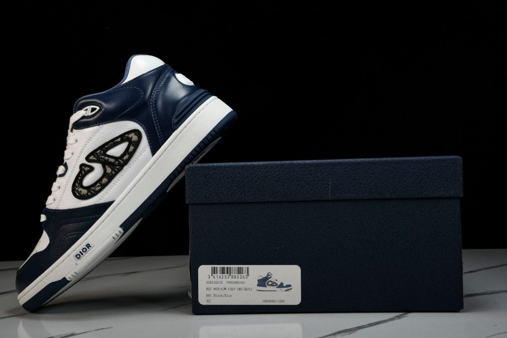D1or B57 Mid-Top "Navy Blue White' - Image 24