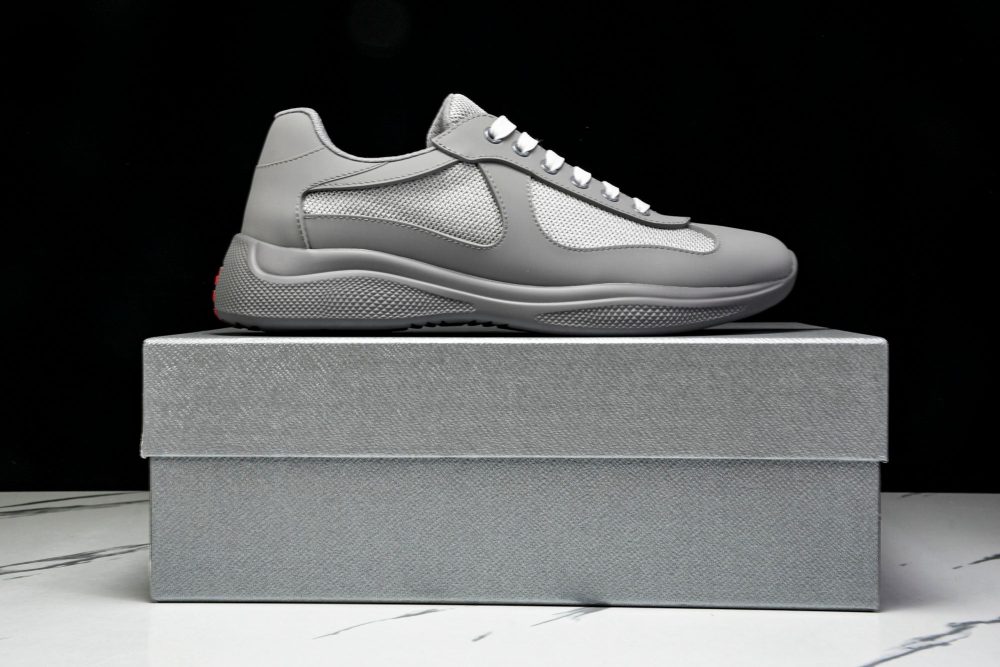 Prada America's Cup Sneaker Soft Rubber 'Steel Grey' - Image 21