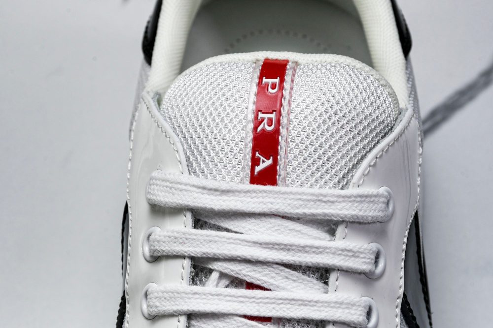 Prada America's Cup Sneaker 'Black Silver White' v2 - Image 11