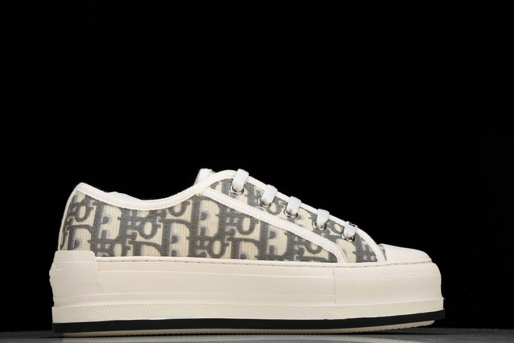 D1or Walk'N'D1or Platform Sneaker 'Oblique Grey' - Image 3