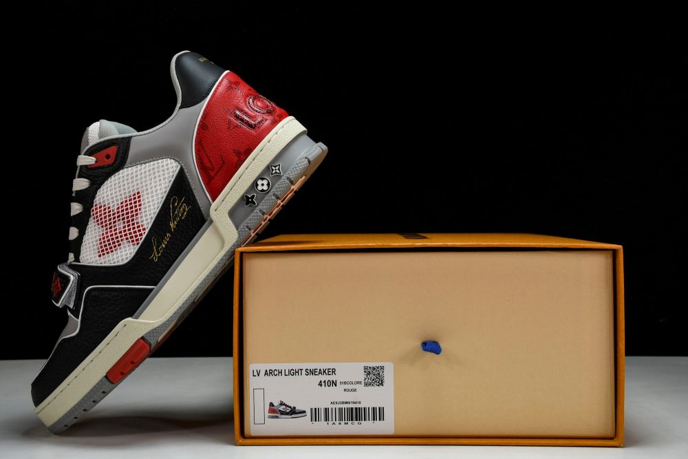 Louis Vuittоп Trainer Low Velcro Strap 'Red Black' - Image 20
