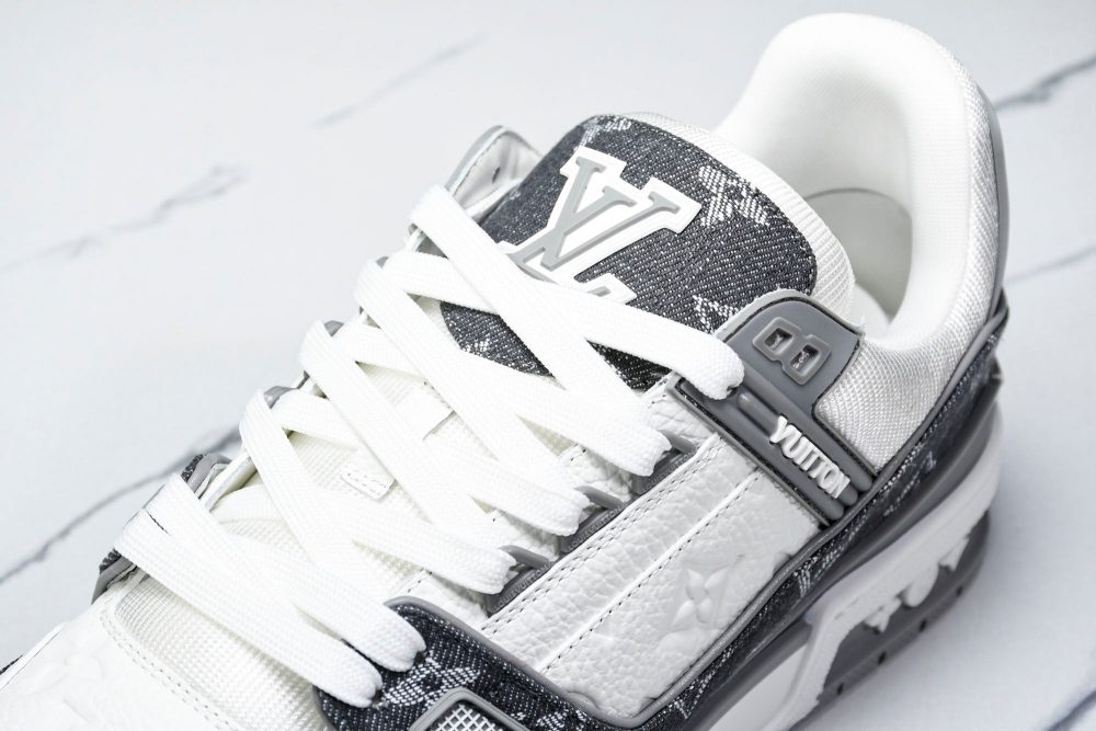 Louis Vuittоп Trainer Low 'Monogram Denim Grey White' - Image 10