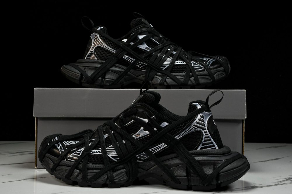3XL Sneaker Extreme Lace 'Black Silver' - Image 24