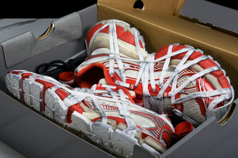 3XL Sneaker Extreme Lace 'White Orange' - Image 23