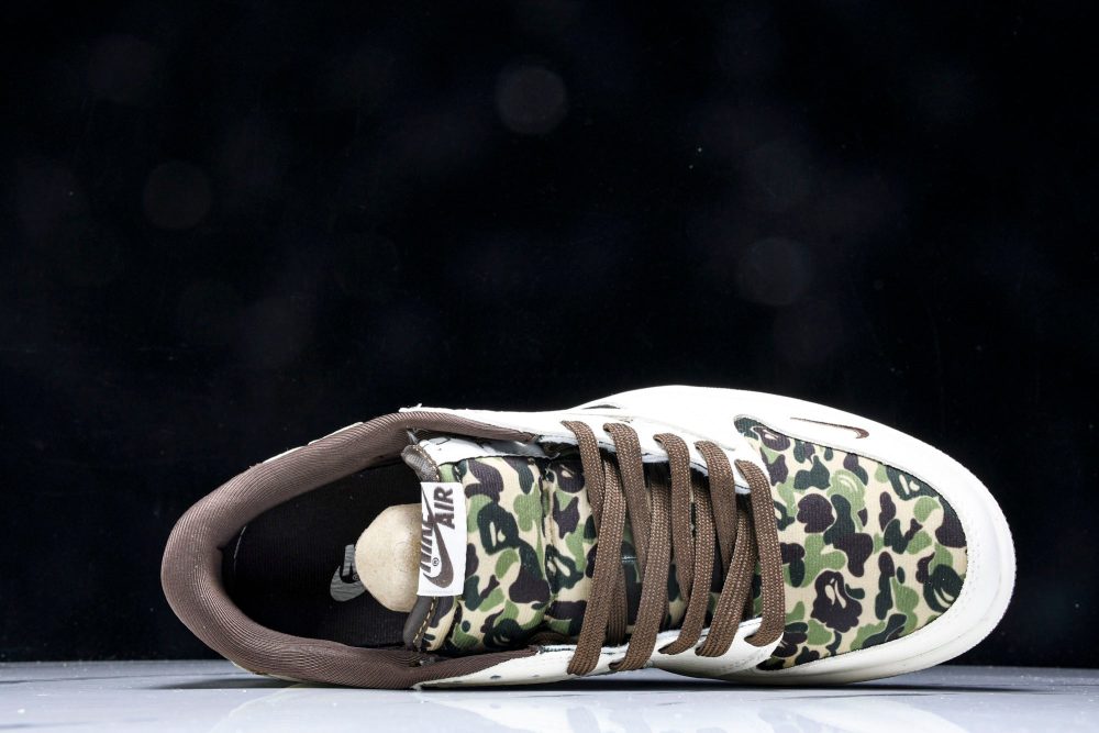 Travis Scott AJ1 Low x BAPE 'Camo 2.0' (Custom) - Image 4