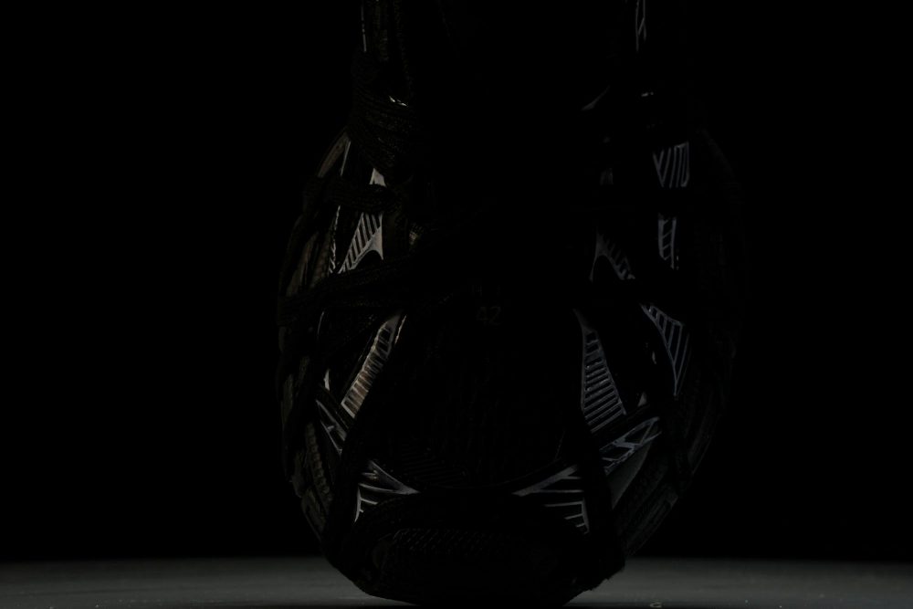 3XL Sneaker Extreme Lace 'Black Silver' - Image 6