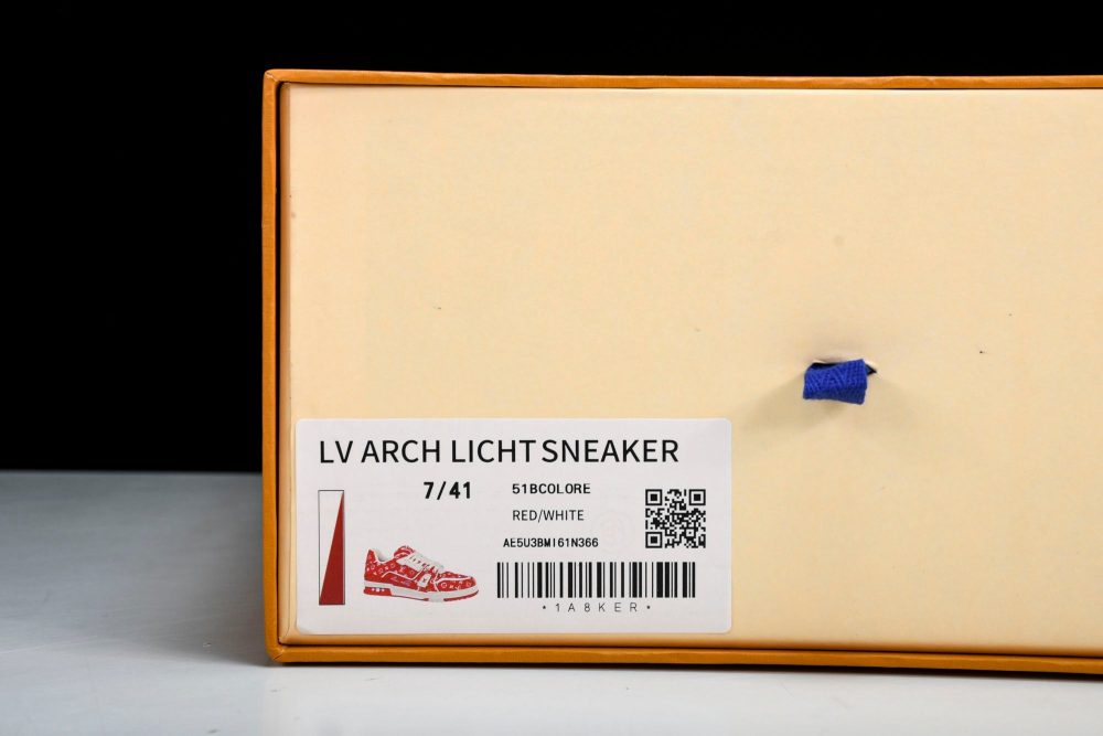 Louis Vuittоп Trainer Low 'Red Monogram Textile' - Image 26