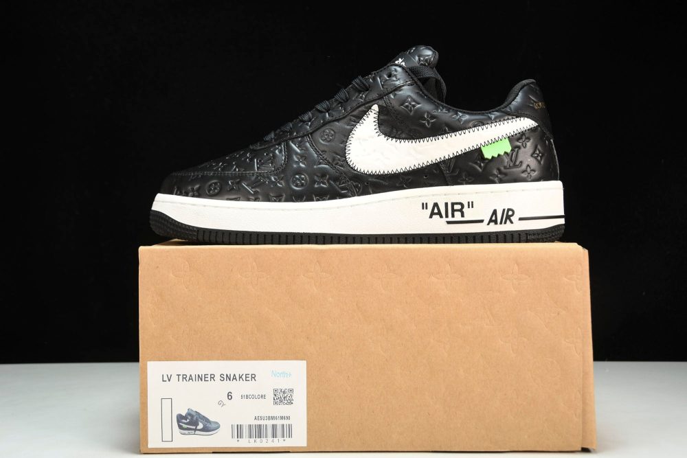 Louis Vuittоп x AF1 by Virgil Abloh 'Black' - Image 31