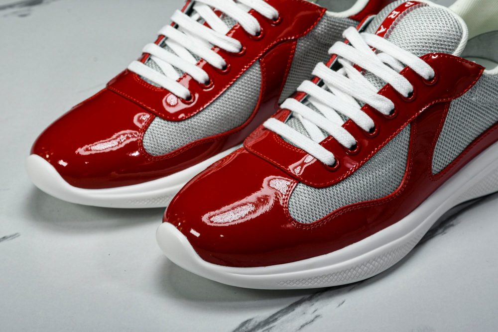 Prada America's Cup Sneaker 'Red Silver' - Image 19