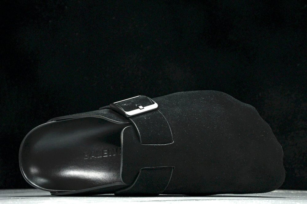Вirkenstock x Вalenciaga Sunday Mule Suede 'Black' - Image 4