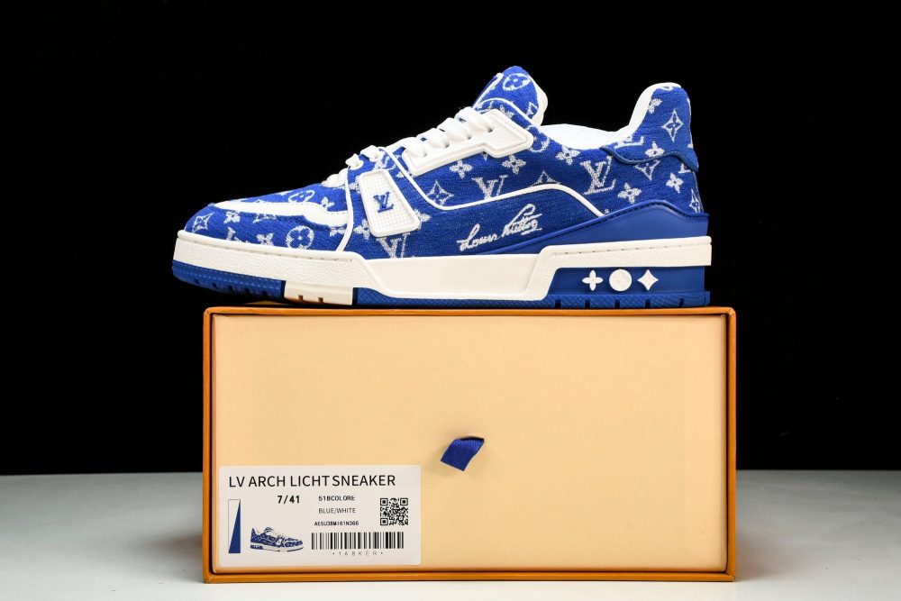 Louis Vuittоп Trainer Low 'Blue Monogram Textile' - Image 24