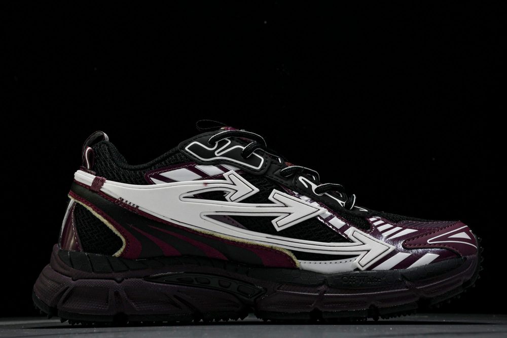 Off-White "Be Right Back" Sneaker 'Black Purple' - Image 3
