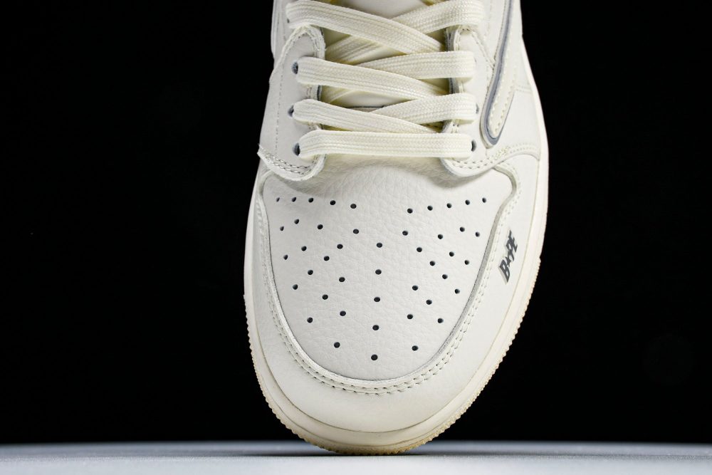 Travis Scott AJ1 Low x BAPE 'White' (Custom) - Image 5
