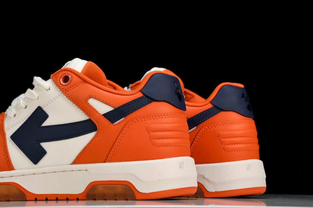 Off-White Out Of Office OOO Low Top 'Orange White Blue' - Image 8
