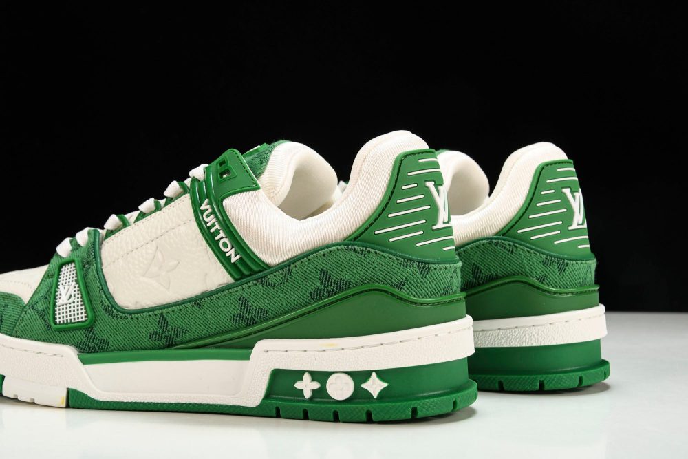 Louis Vuittоп Trainer Low 'Monogram Denim Green' - Image 8