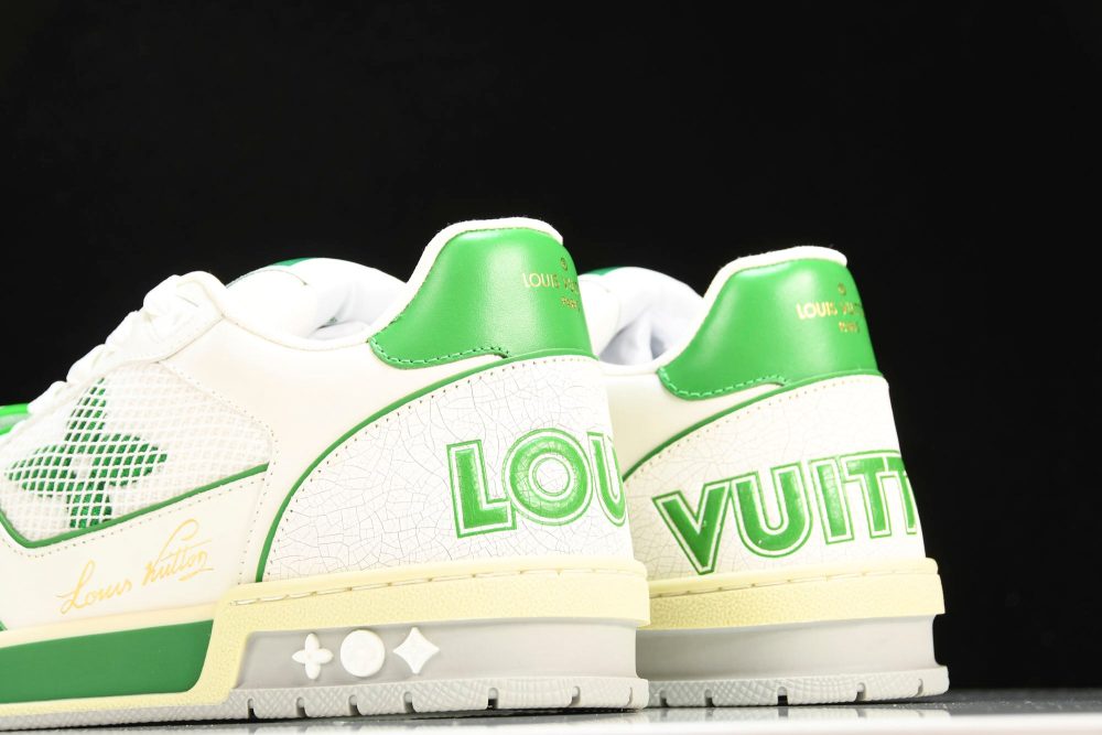 Louis Vuittоп Trainer Low Velcro Strap 'Green Mesh' - Image 8