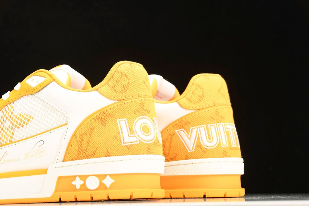 Louis Vuittоп Trainer Low Velcro Strap 'Monogram Denim Yellow' - Image 8