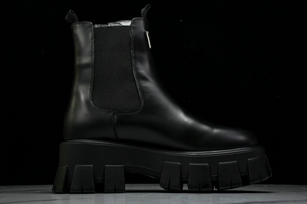 Prada Monolith Chelsea Boots 'Black' - Image 3