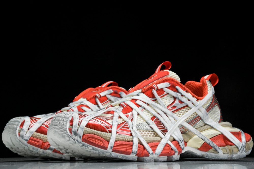 3XL Sneaker Extreme Lace 'White Orange' - Image 2