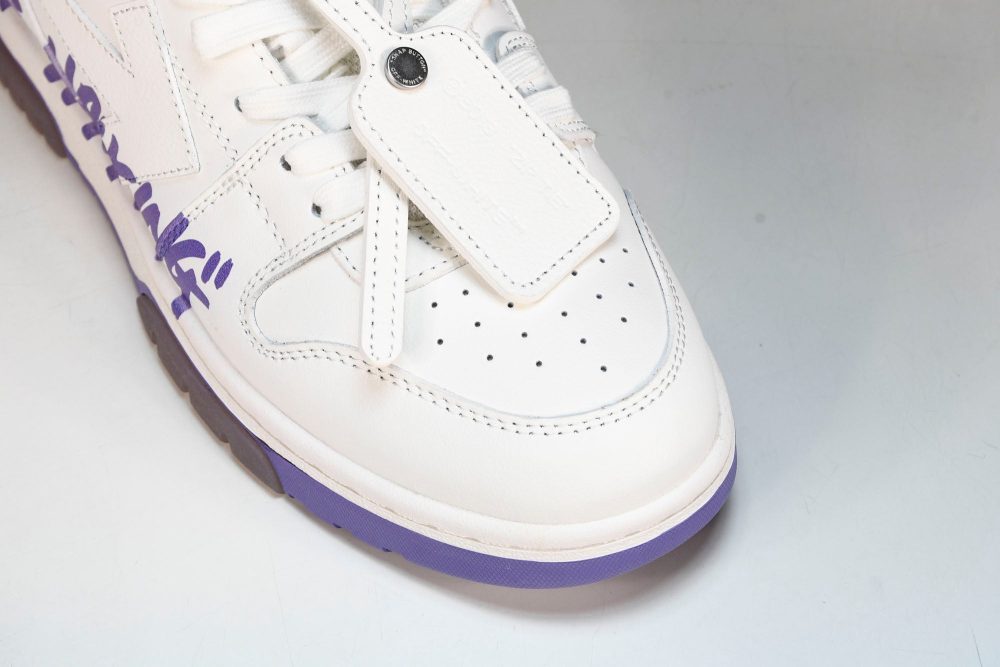 Off-White Out Of Office OOO Low Top "For Walking" - White Lilac - Image 9