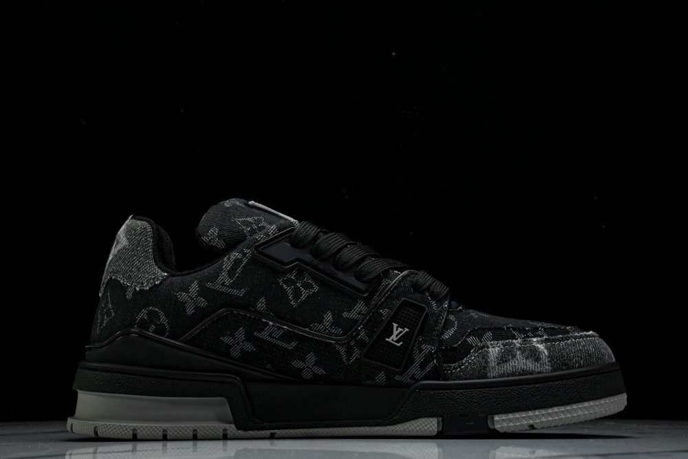 Louis Vuittоп Trainer Low 'Black Denim Monogram Textile' - Image 3