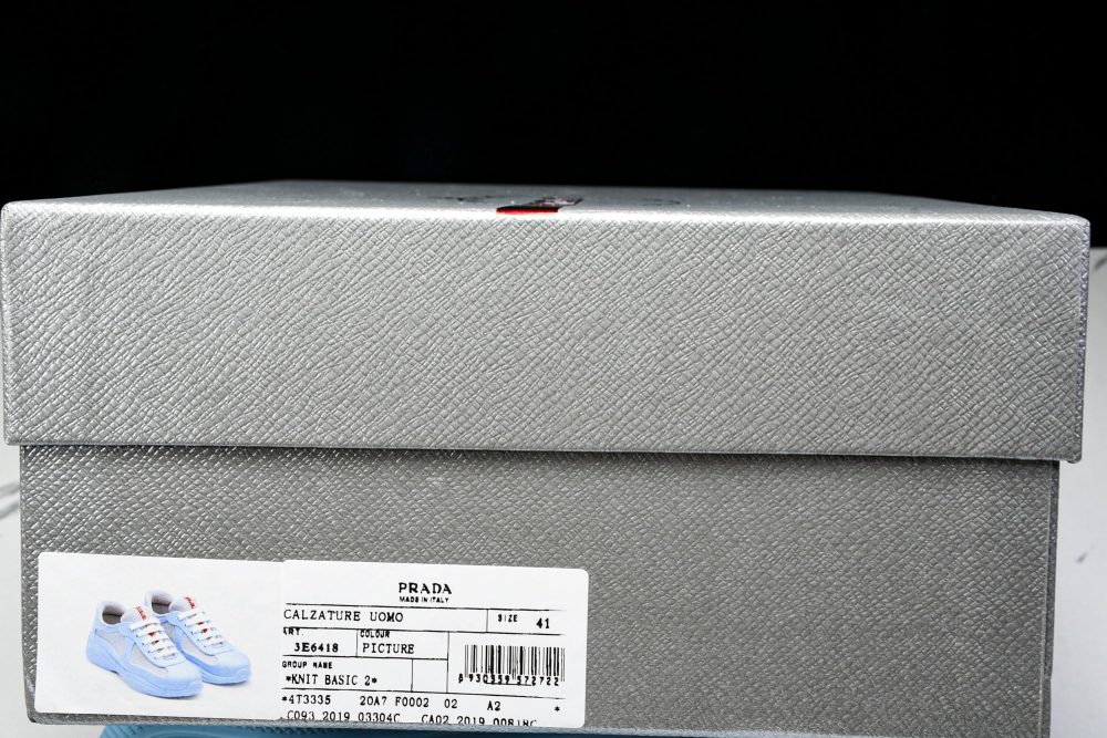 Prada America's Cup Sneaker Soft Rubber 'Light Blue' - Image 25