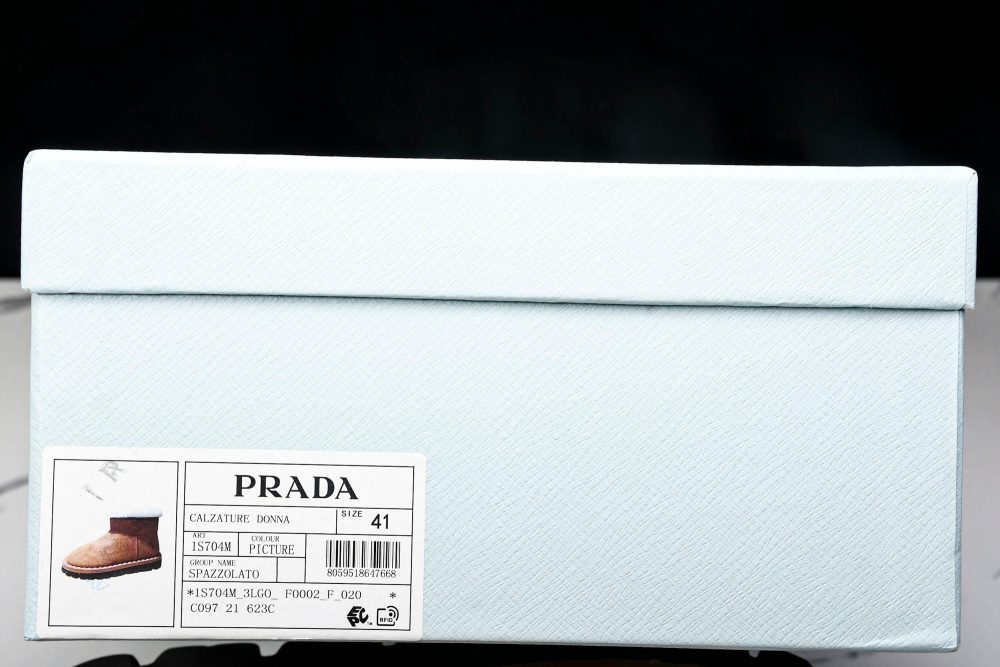 Prada Suede Booties 'Brown' - Image 24