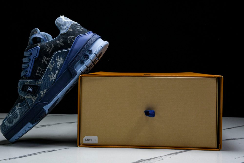 Louis Vuittоп Trainer Low 'Blue Denim Monogram Textile' - Image 20