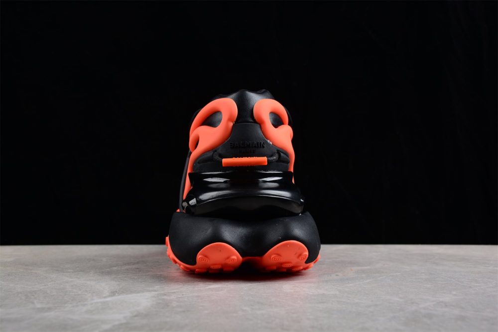 Balmain Unicorn Low-Top 'Orange Black' - Image 6