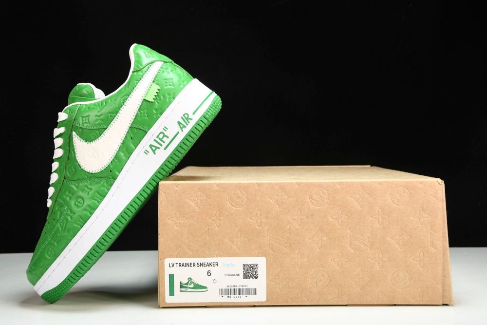 Louis Vuittоп x AF1 by Virgil Abloh 'Green' - Image 30