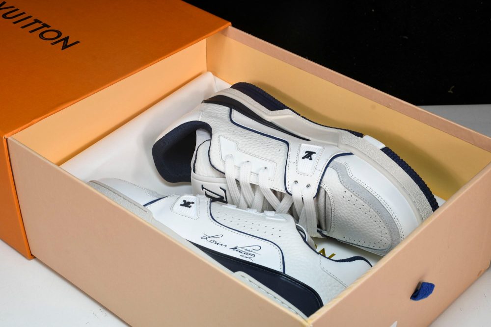 Louis Vuittоп Trainer Low 'Signature White Marine' - Image 28