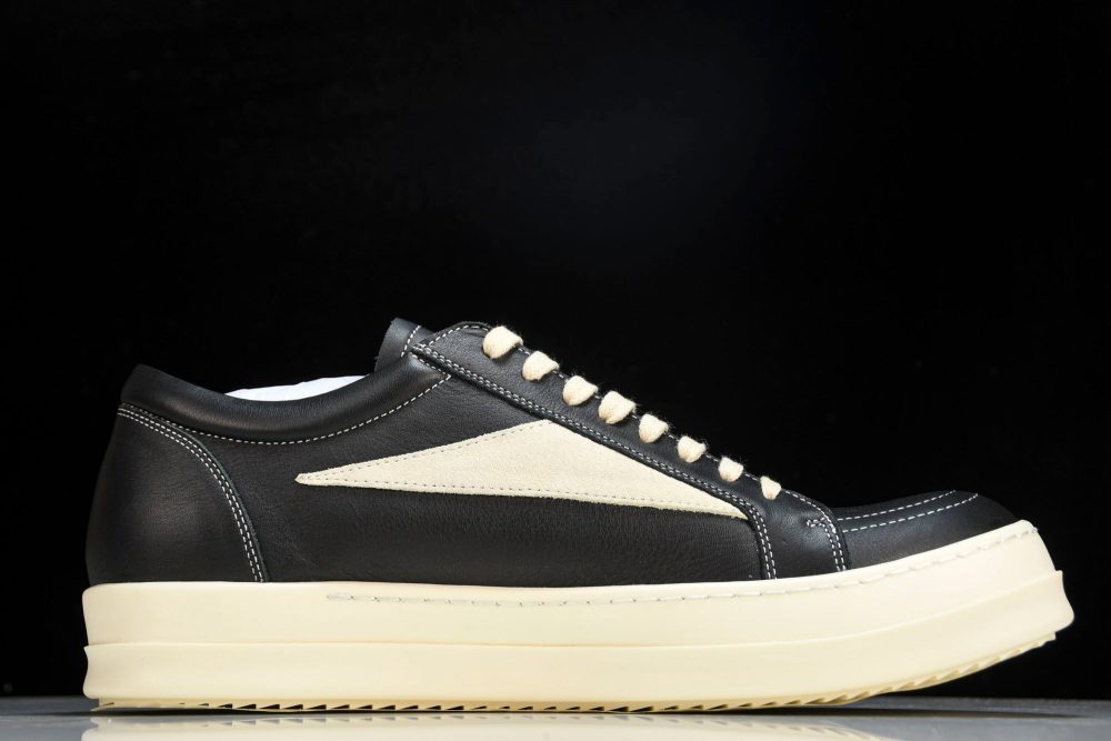 Rick Owens Vintage Sneaks 'Black' - Image 3