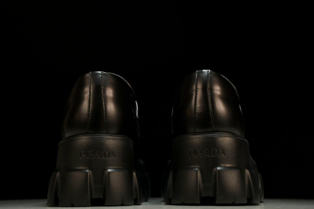 Prada Monolith Loafers 'Black' - Image 7