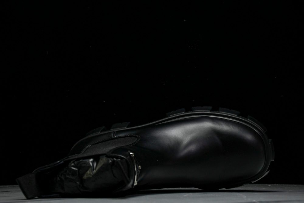 Prada Monolith Chelsea Boots 'Black' - Image 4
