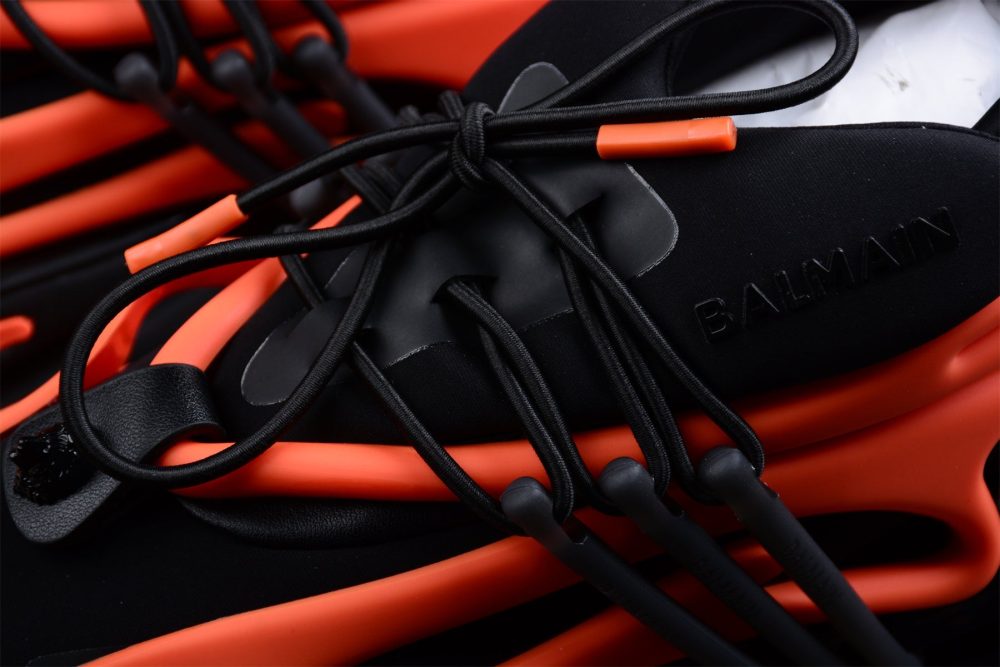 Balmain Unicorn Low-Top 'Orange Black' - Image 9